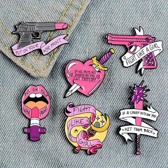 Women's Rights Feminist Pins Feminism Girl Power - Picture 2 of 11